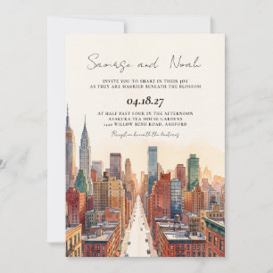 NYC Skyline Wedding Invitation