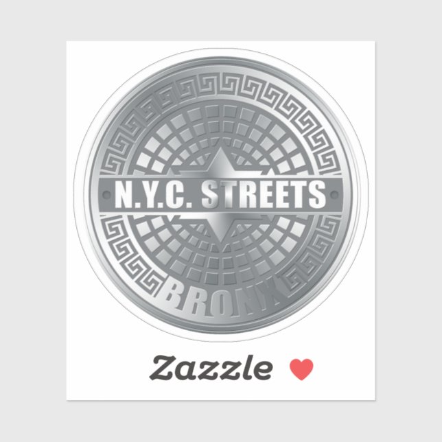 NYC Streets Bronx Manhole Cover (Sheet)