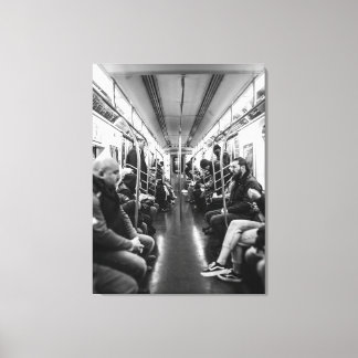 NYC Subway Commute – A Moment Among New Yorkers Canvas Print