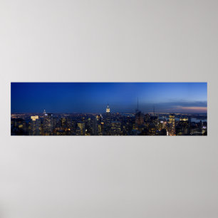 NYC Sun Down Poster