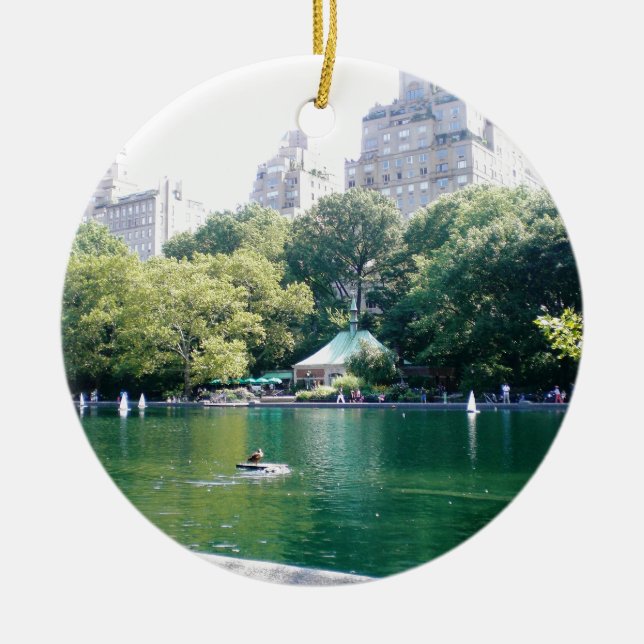 NYC Tavern on the Green Ceramic Tree Decoration (Front)