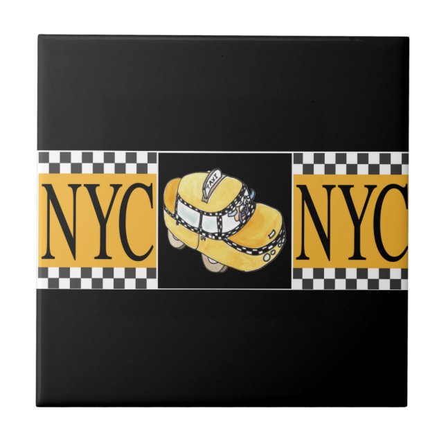 NYC Taxi Cab Tile (Front)