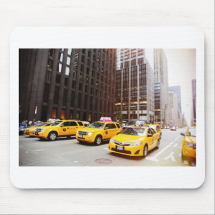NYC taxi cabs in New York Mouse Pad