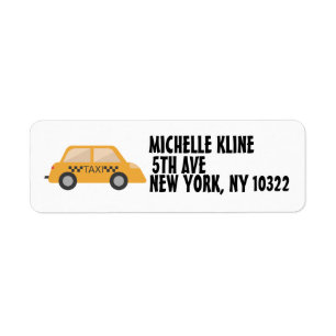 NYC TAXI RETURN ADDRESS LABELS