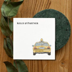 NYC Taxi Wedding Cocktail  Napkin