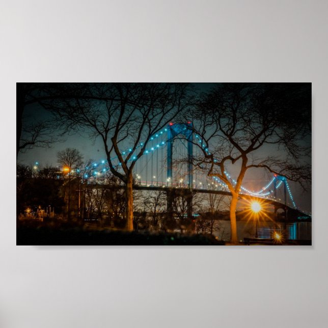 NYC Throgs Neck Bridge Poster (Front)