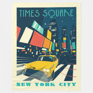 NYC - Times Square Fleece Blanket