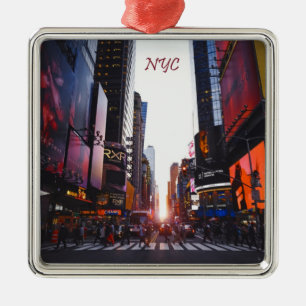 NYC Times Square New York City Metal Tree Decoration