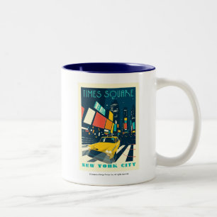 NYC - Times Square Two-Tone Coffee Mug