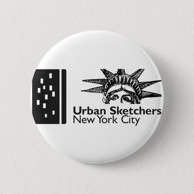 NYC Urban Sketchers Button (Front)