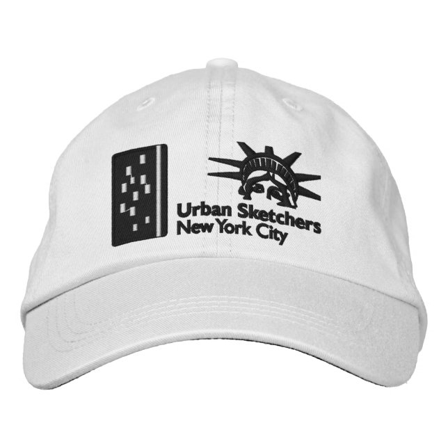 NYC Urban Sketchers Embroidered Hat (Front)