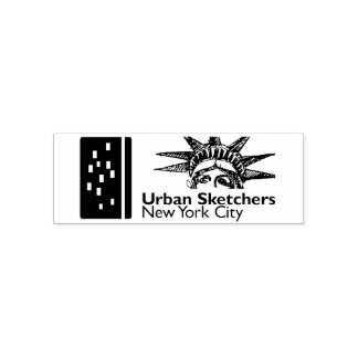 NYC Urban Sketchers Self Stamp
