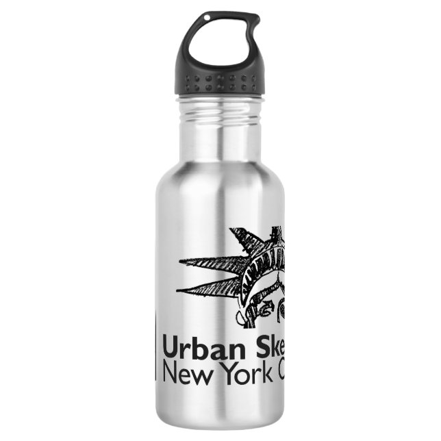 NYC Urban Sketchers Stainless Steel Water Bottle (Front)