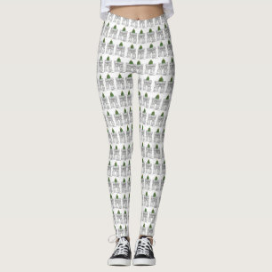NYC Washington Square Arch Christmas Tree Leggings