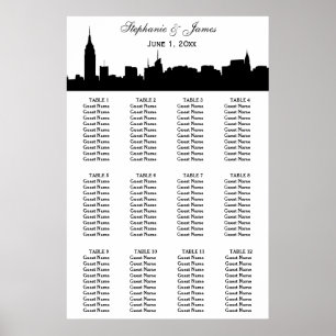 NYC Wide Silhouette DIY BG Colour Seating Chart
