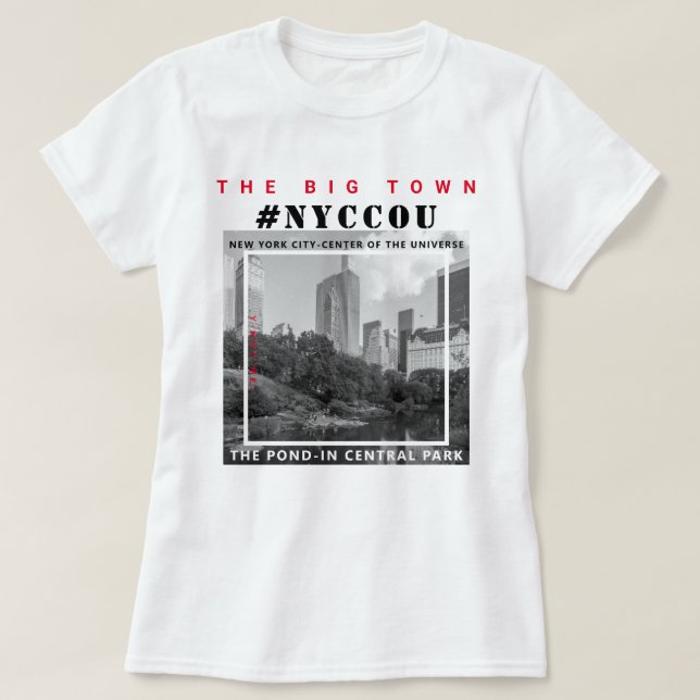 NYCCOU CENTRAL PARK POND T-Shirt (Design Front)