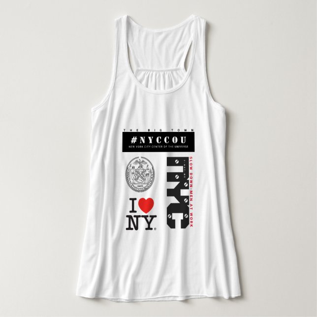 NYCCOU #NYCCOU (MEN AT WORK)  SINGLET (Design Front)
