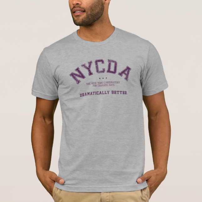 NYCDA Heather Grey Men Tee (Front)