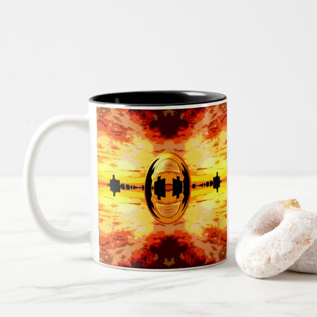NYCHorizon Two-Tone Coffee Mug (With Donut)