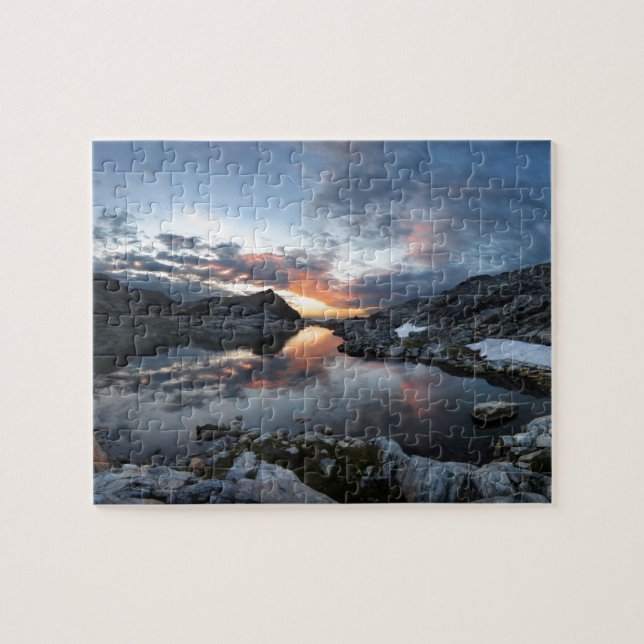 Nydiver Lakes Sunrise 2 - Ansel Adams Wilderness Jigsaw Puzzle (Horizontal)