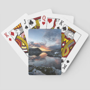 Nydiver Lakes Sunrise - Ansel Adams Wilderness Playing Cards