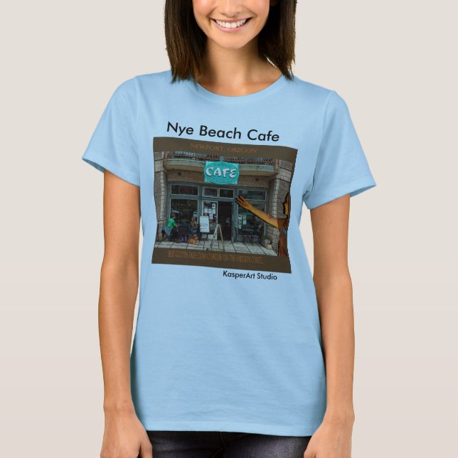 Nye Beach Cafe Ladies TShirt (Front)