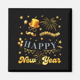 Nye Party Crew Balloon Fireworks Family Reunion Co Magnet