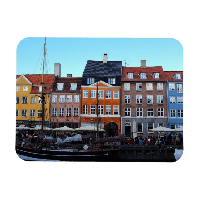 Nyhavn Copehagen Denmark Magnet (Horizontal)