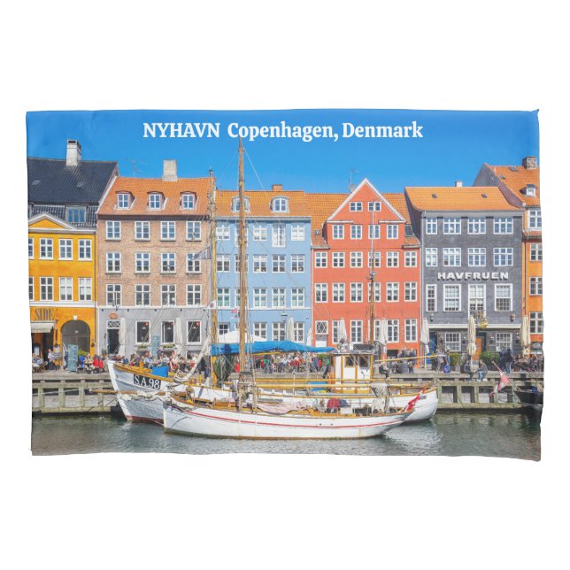 Nyhavn Copenhagen Denmark Pillowcase (Front)