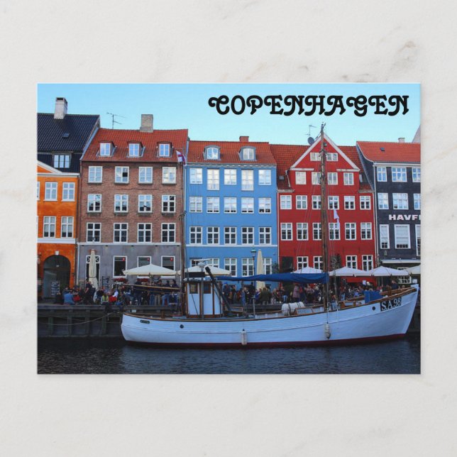 Nyhavn Copenhagen Denmark Postcard (Front)