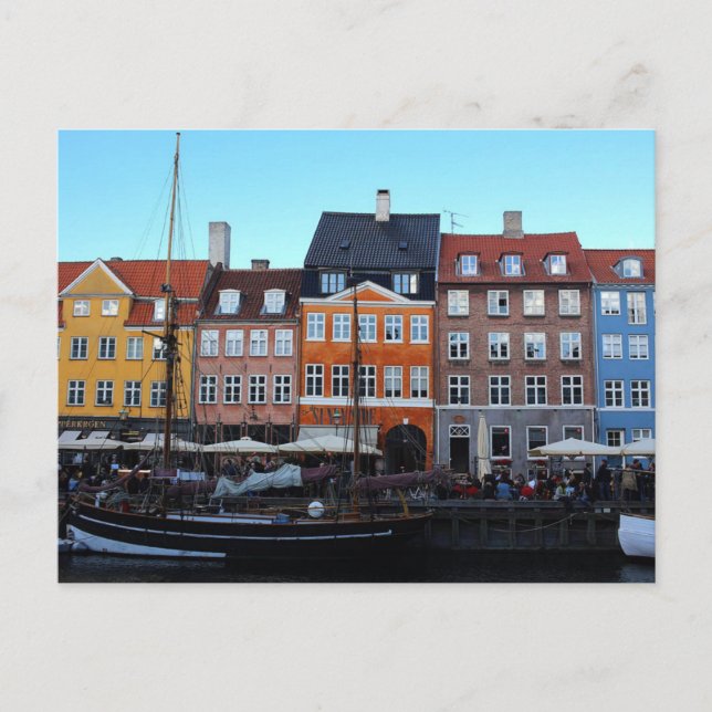 Nyhavn Copenhagen Denmark Postcard (Front)