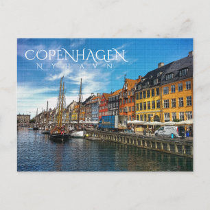 Nyhavn, Copenhagen Postcard