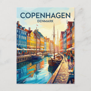 Nyhavn Denmark Postcard