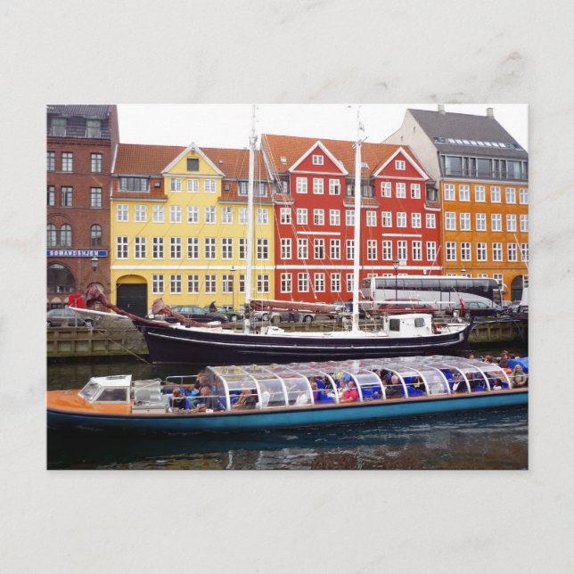 nyhavn ferry boat postcard (Front)