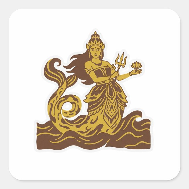 Nyi Roro Kidul Square Sticker (Front)