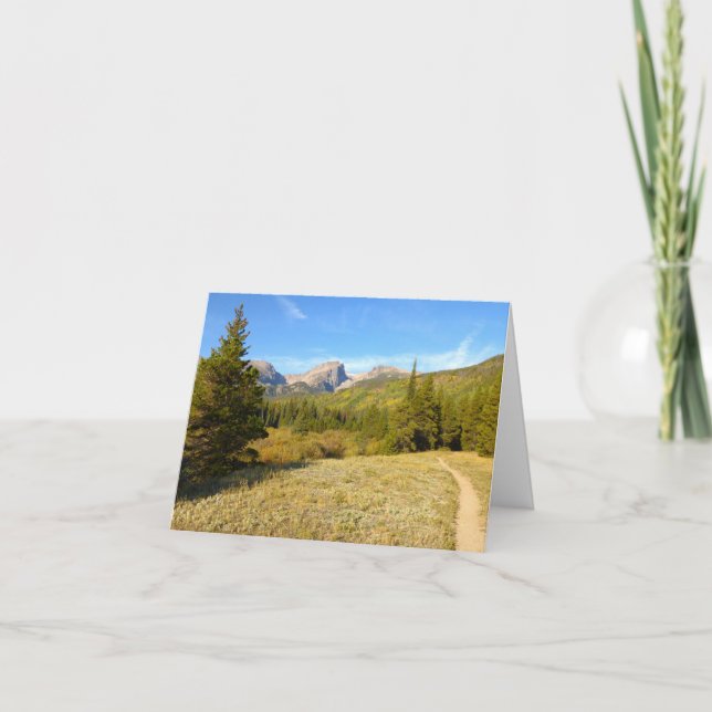 Nymph Lake Trail in Early Autumn Card (Front)