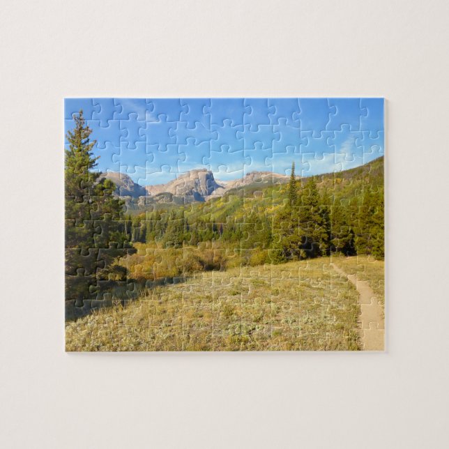 Nymph Lake Trail in Early Autumn Jigsaw Puzzle (Horizontal)