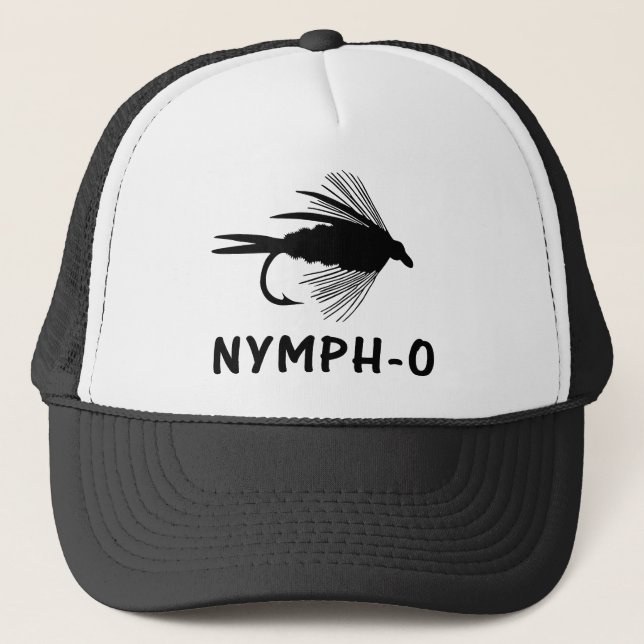 Nymph-O funny fly fishing lure Trucker Hat (Front)