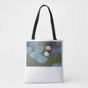 Nympheas (1897–1898) by Claude Monet. Tote Bag