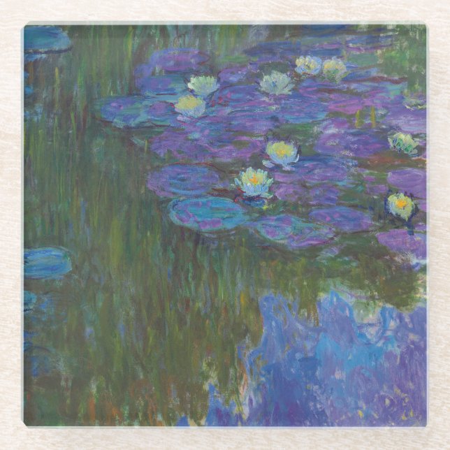 Nymphéas en fleur | 1914-17 glass coaster (Front)