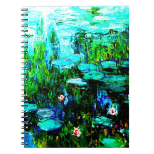 Nympheas Water Lillies Monet Photo Binder Spiral Notebook