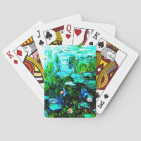 Nympheas Water Lillies Monet Playing Cards