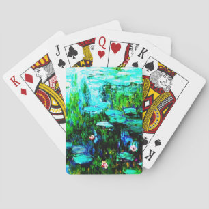 Nympheas Water Lillies Monet Playing Cards