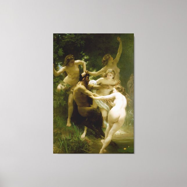 Nymphs and Satyr (Nymphes et Satires) (1873) Canvas Print (Front)
