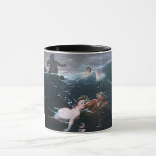 Nymphs and Satyrs Playing in the Waves Mug