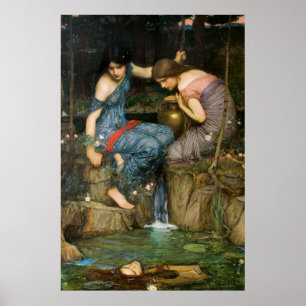 Nymphs Finding the Head of Orpheus - 1900 Poster