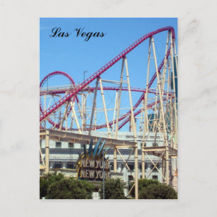nyny vegas coaster postcard
