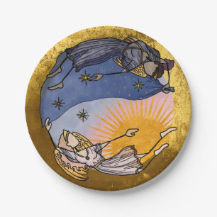 Nyx and Hespera (Night and Day) Holiday Paper Plate