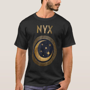 Nyx Greek Goddess Of Night Ancient Symbol T-Shirt