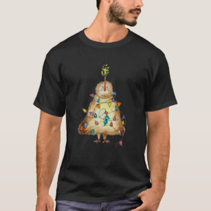 NZ Kiwi Christmas. Kiwi bird as a Christmas tree w T-Shirt